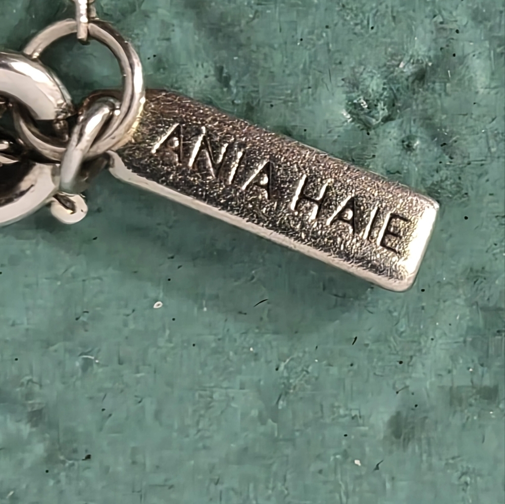 Ania Haie 925 Sterling Silver Pyramid Station Adjustable Bracelet - Picture 4 of 6
